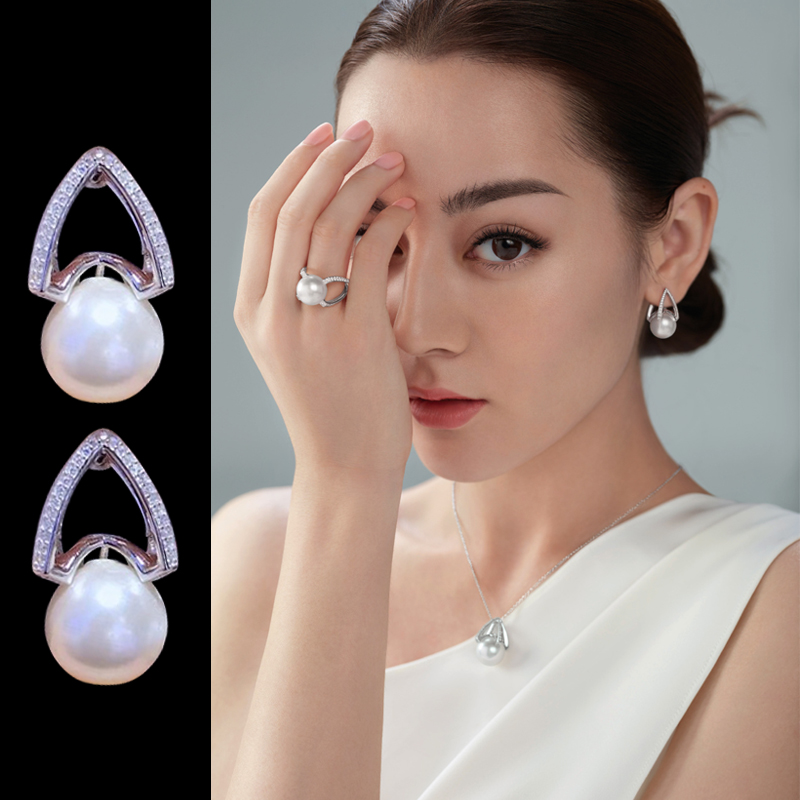 气质韩国珍珠耳钉女明星佩戴耳坠复古个性高级感耳环2022年新款潮