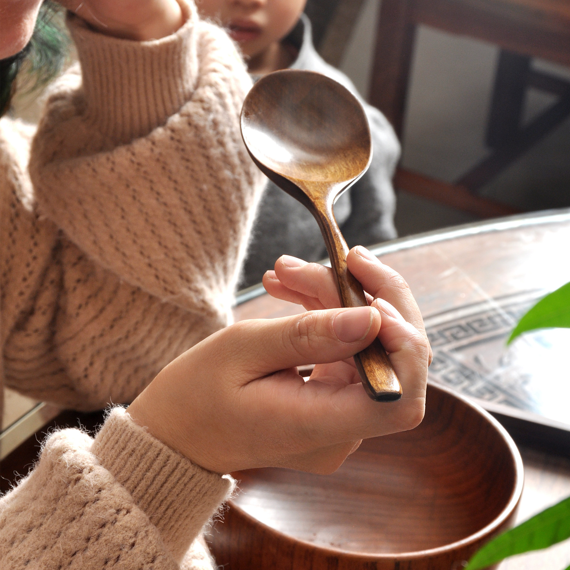 用好品质餐具督促自己按时吃饭！楠木勺子网红日式勺饭勺汤勺便携