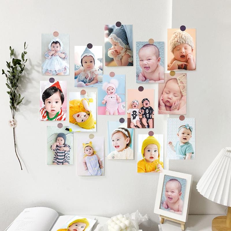 氛围感墙贴可爱宝宝海报照片龙凤婴儿画像备孕贴画漂亮宝宝海报孕