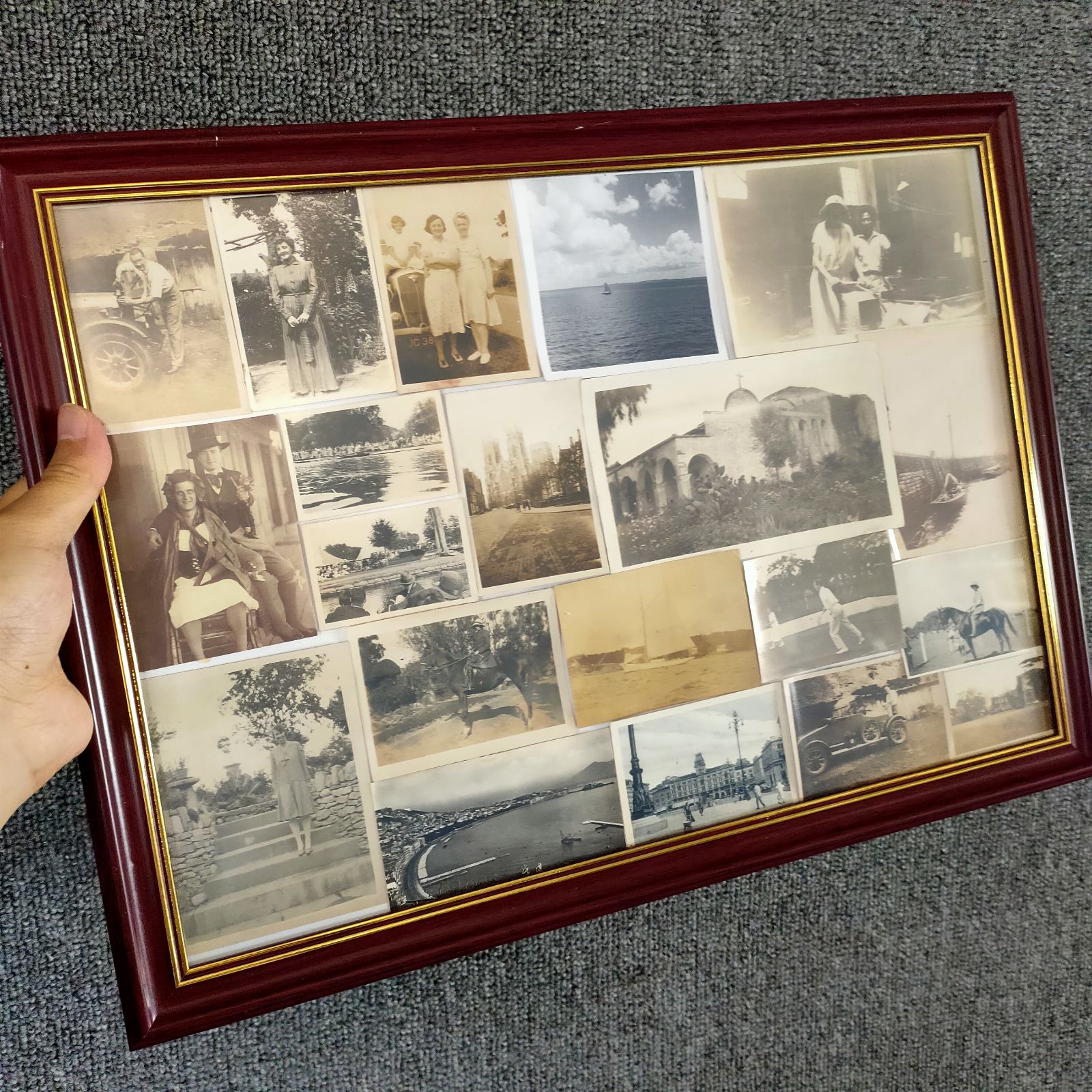 英国古董老照片1920到1960年代各种家庭个人生活照风景照照片画框