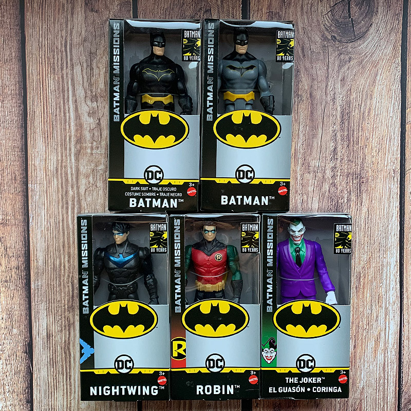 美泰正义联盟DC蝙蝠侠batman罗宾小丑joker夜翼可动人偶手办玩具