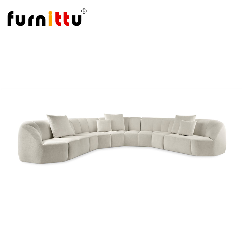 furnittu设计师家具轻奢创意弧形布艺Cloud Infinity模块化沙发