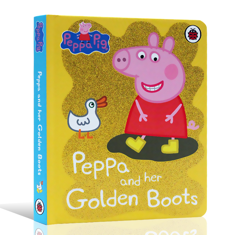 Peppa Pig: Peppa and Her Golden Boots佩奇和金色靴子 英文原版 粉红猪小妹 小猪佩奇 儿童英语启蒙纸板图画书进口图书 亲子共读