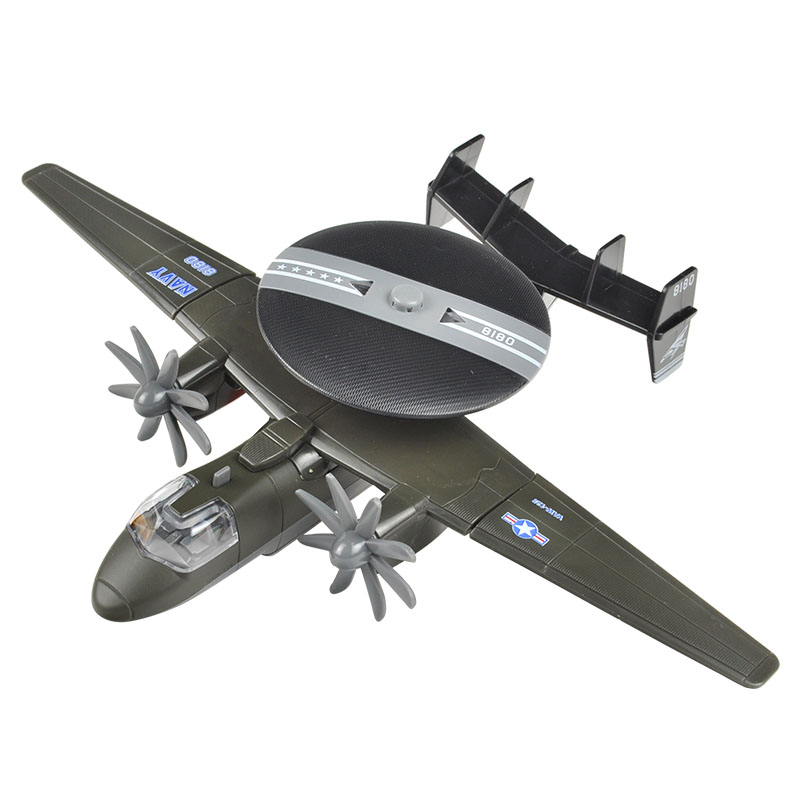 仿真合金飞机模型玩具预警机航母舰载机战斗机金属E2儿童回力飞机