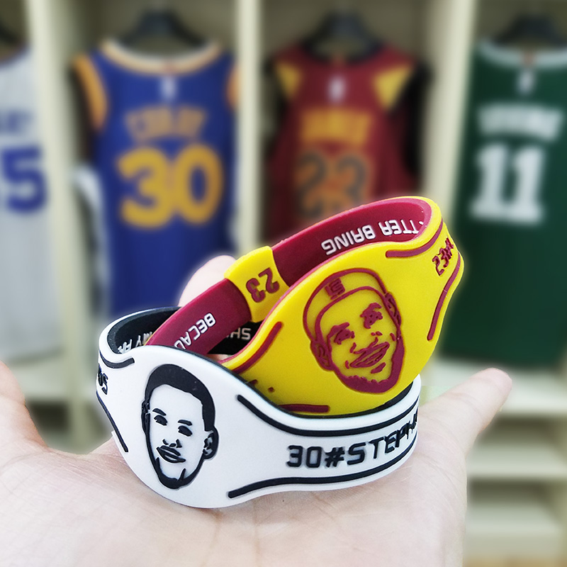 篮球硅胶手环詹姆斯珍藏版库里限量版欧文纪念版哈登同款潮牌橡胶