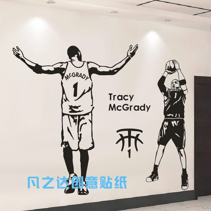 NBA篮球麦迪海报墙纸墙贴周边卧室宿舍墙壁装饰明星壁画贴纸壁纸