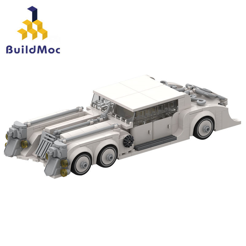BuildMOC电影非凡绅士联盟尼莫之魂老爷车MOC-160812拼装积木玩具