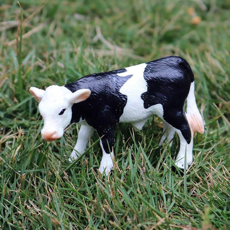 实心仿真野生动物模型家禽小黄牛农场奶牛牦牛模型手办儿童玩具