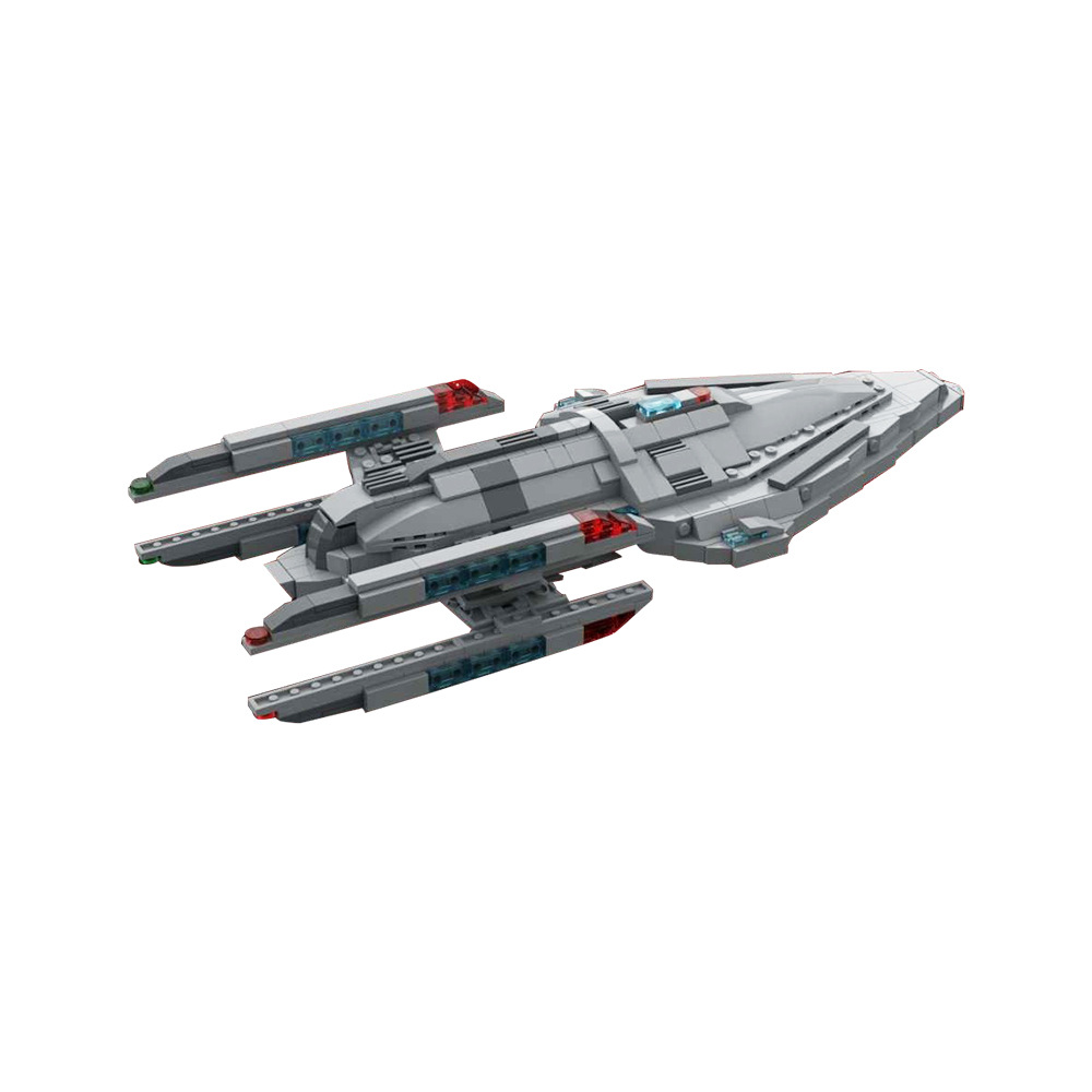 【高砖零件】星际迷航普罗米修斯级联邦星舰太空飞船拼装积木玩具