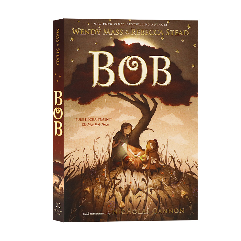 鲍勃英文原版 Bob  友谊魔幻主题彩色插图儿童书籍中小学英语课外读物Square Fish出版Wendy Mass著