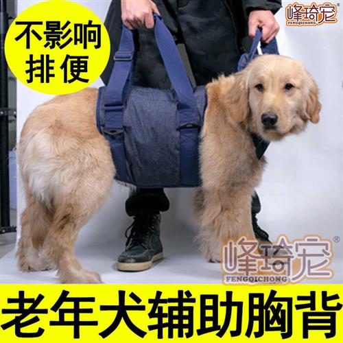 狗狗高龄老年犬老狗专用走路辅助带胸背牵引绳前后腿无力残疾康复
