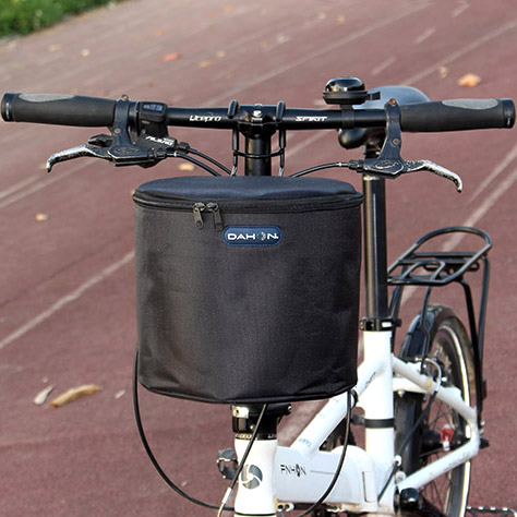 新品滑板电动自行车前置车筐车篮加大帆布折叠车篓车挂篮单车菜篮