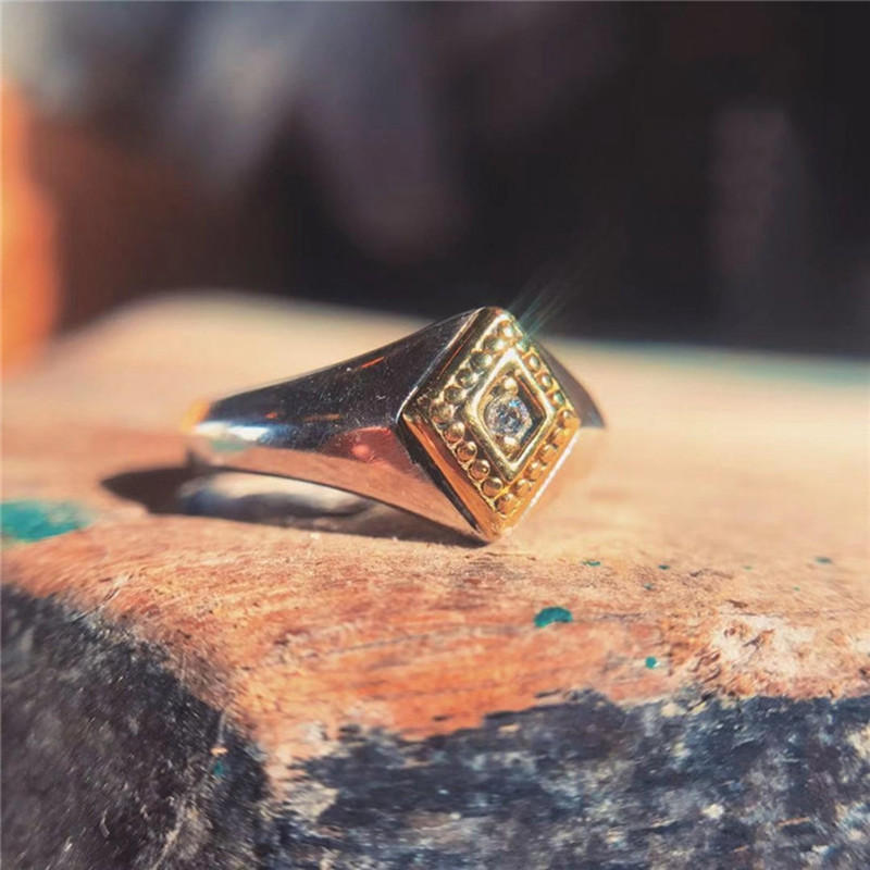 莲鱼山 古欧洲古堡题材浪漫传奇正装银饰925纯银戒指日常搭配指环