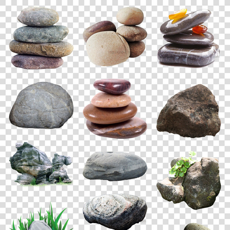石头图片大全鹅卵石素材模板 高清PNG图片 公园石头 假山素材