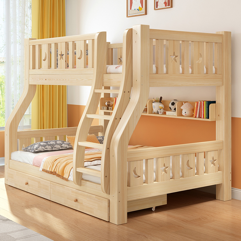 急速发货实木上下床双层床两层高低床双人床上下铺木床组合床儿童