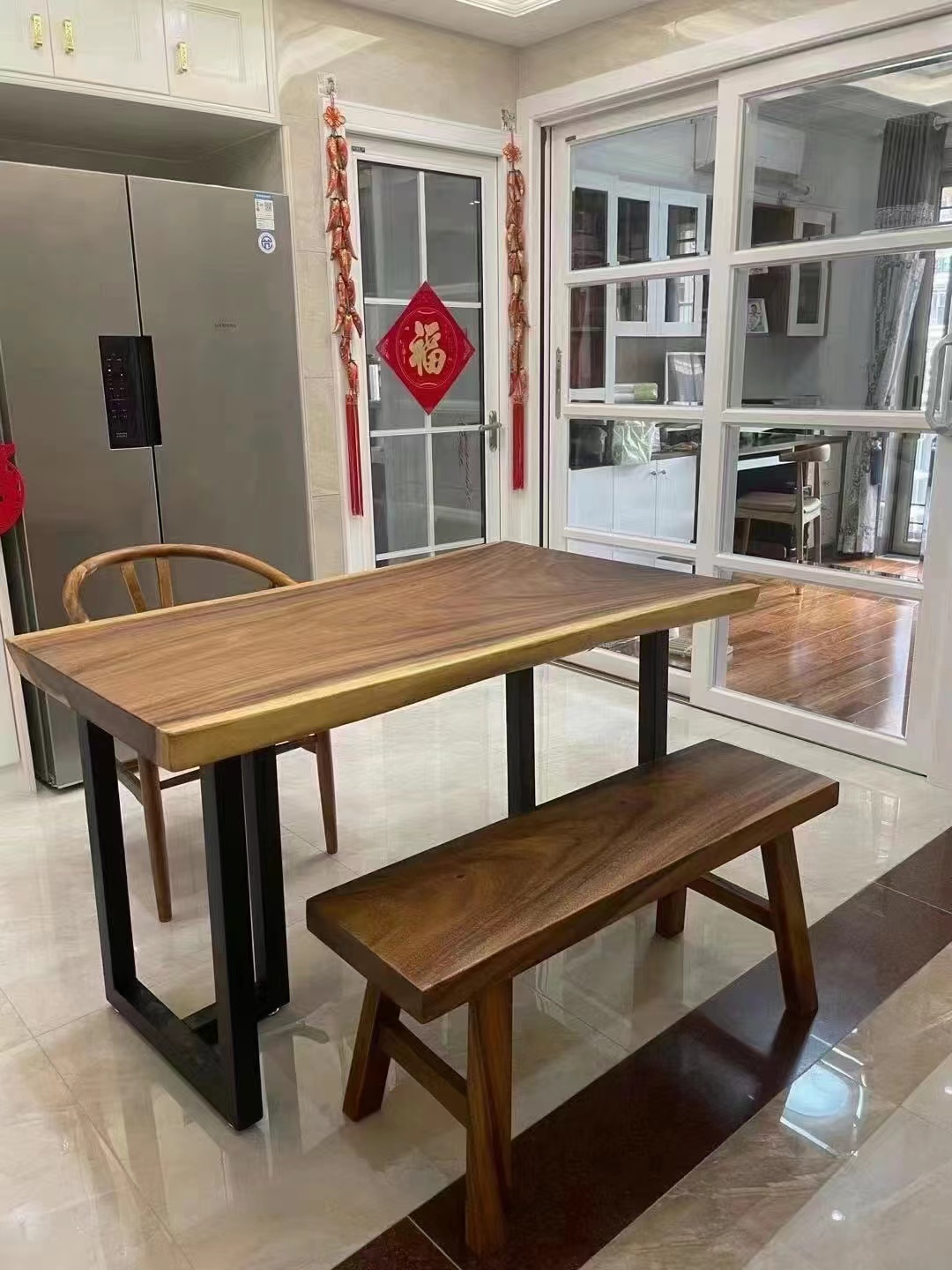 南美胡桃木实木大板桌 餐桌 办公桌茶桌 书桌会议桌 各种尺寸都有