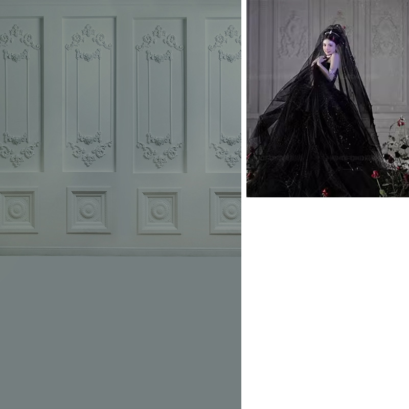 石膏墙背景欧式现代影楼婚纱摄影道具拍照背景布少女时尚全家福产品模特艺术写真MH-1284