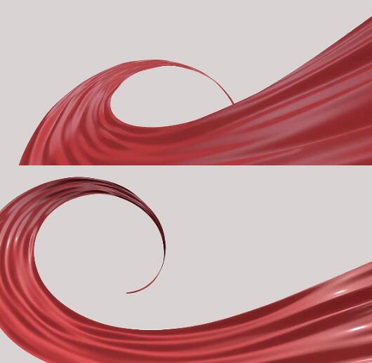 大气丝绸质感中国红丝带红绸飘扬动画包装素材透明通道mov视频