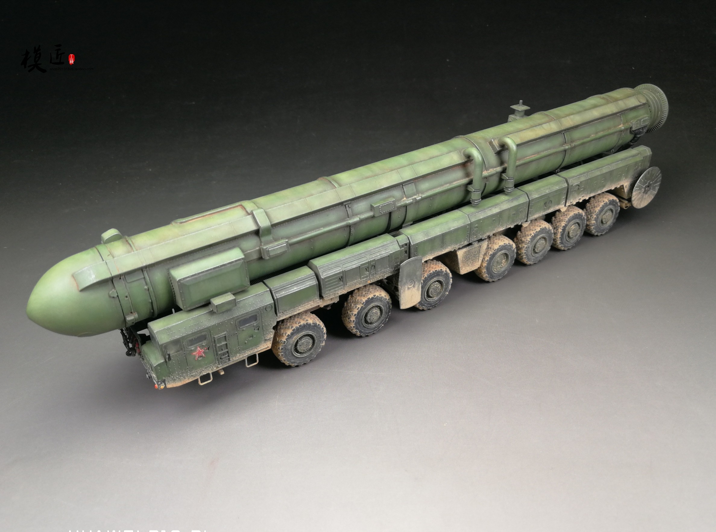 【模匠】1/72红星5003俄罗斯白杨M SS-25洲际导弹发射车 成品代工
