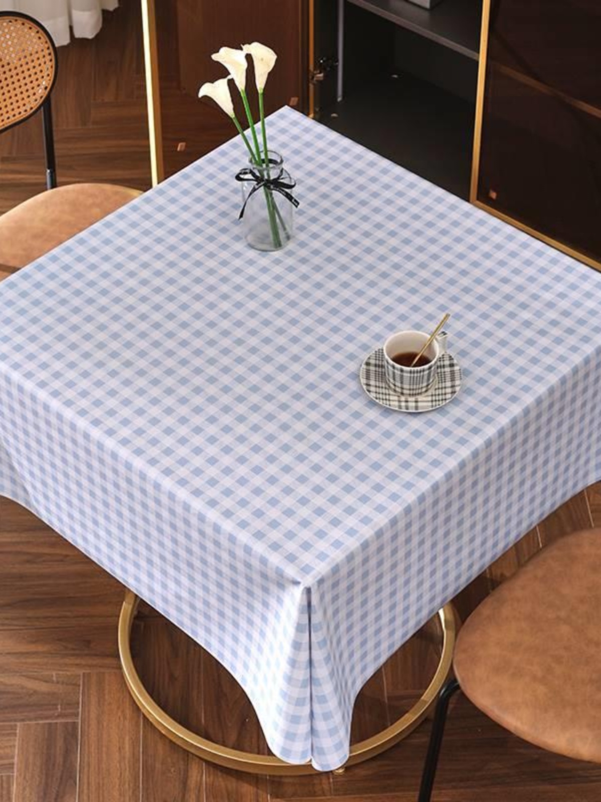 桌布防水防油防烫免洗塑料台布长方形餐桌布茶几学生学习书桌