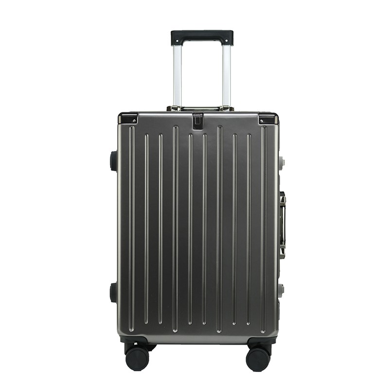 新款多功能杯托i铝框行李箱女大容量超大拉杆箱30寸结实耐用密码