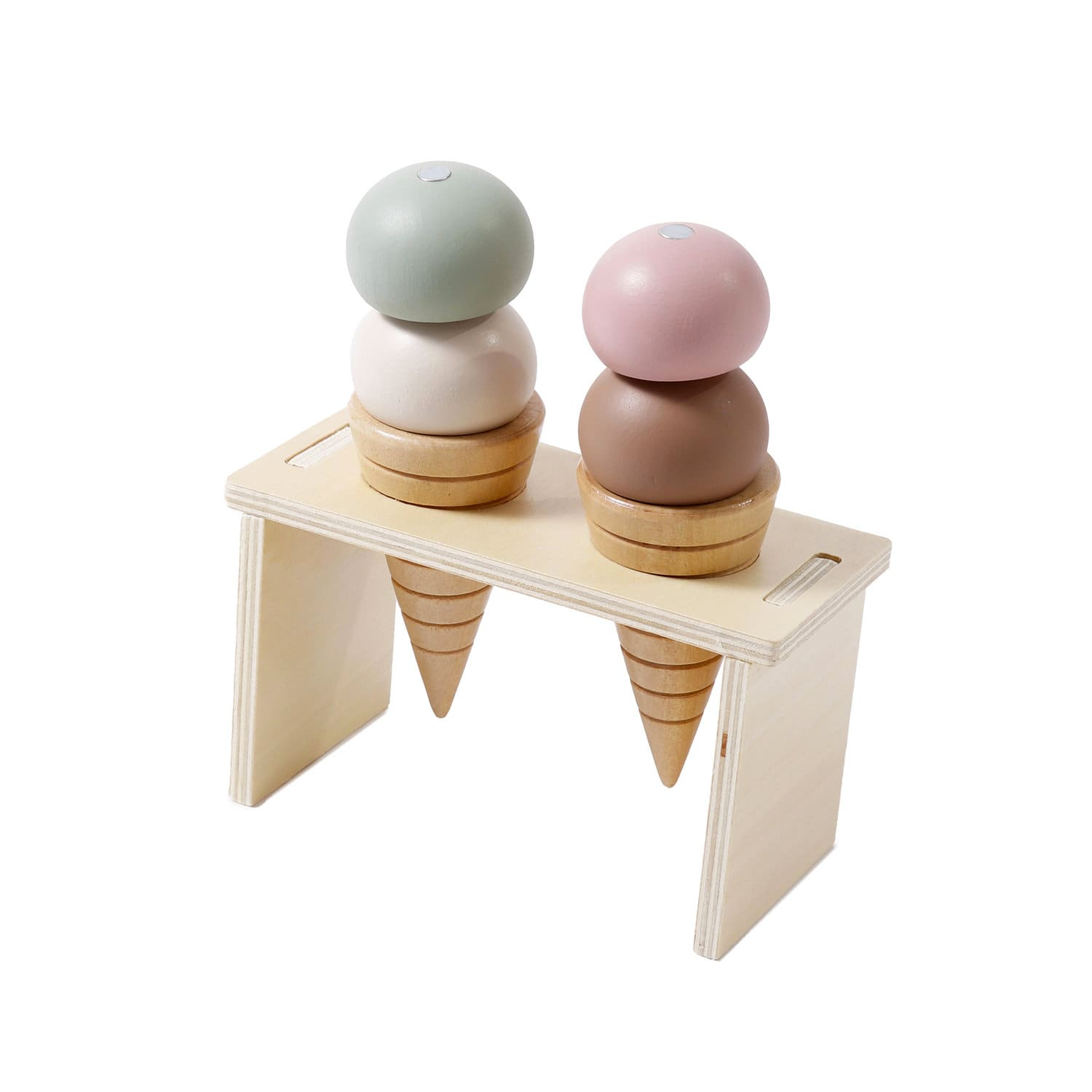 现货日本3coins木质玩具过家家厨具茶壶冰淇淋堆堆乐乐蛋糕雪糕
