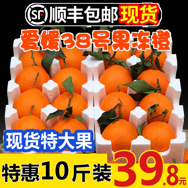 四川爱媛38号果冻橙手剥橙子水果新鲜柑橘子当季10斤甜橙现摘整箱