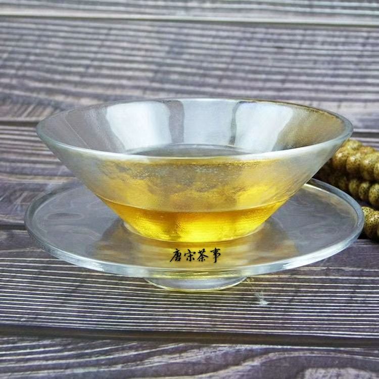 唐代茶具仿法门寺出土琉璃茶具琉璃茶盏唐代煎茶茶具玻璃茶盏茶托