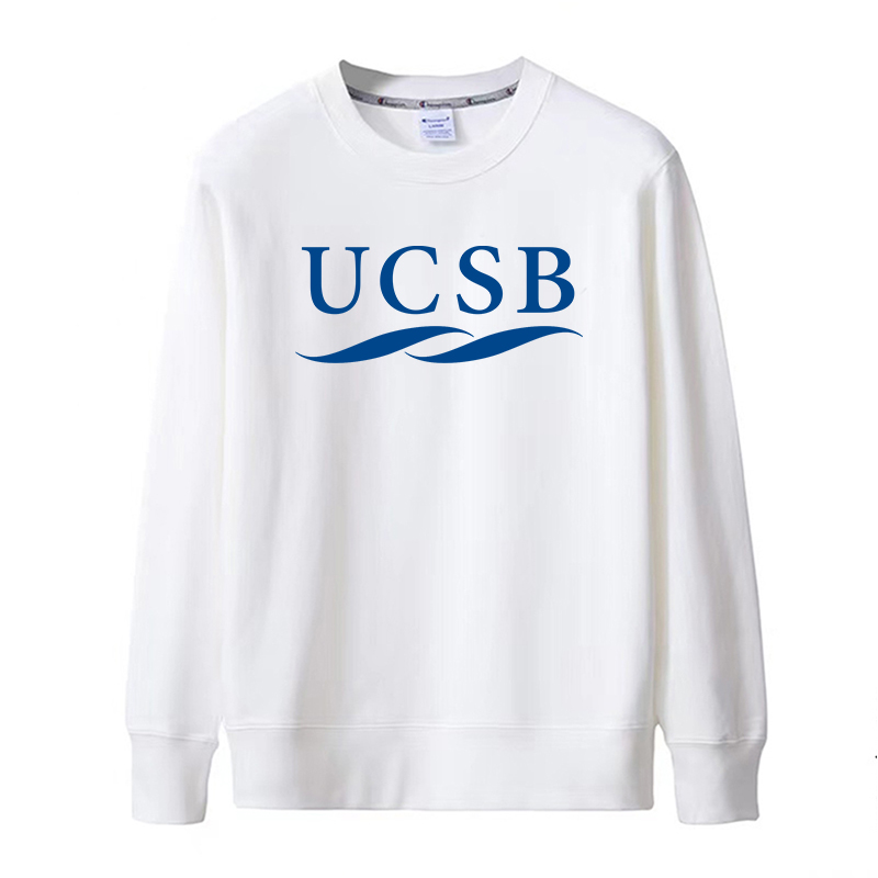 UCSB加州大学圣塔芭芭拉分校纪念衫纯棉薄款男女衣服圆领套头卫衣