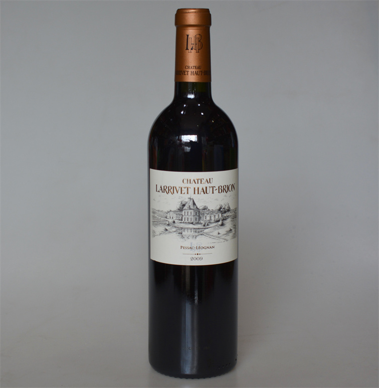 法国原装Chateau Laeeivet拉里奥比昂酒庄红颜容2009年干红葡萄酒