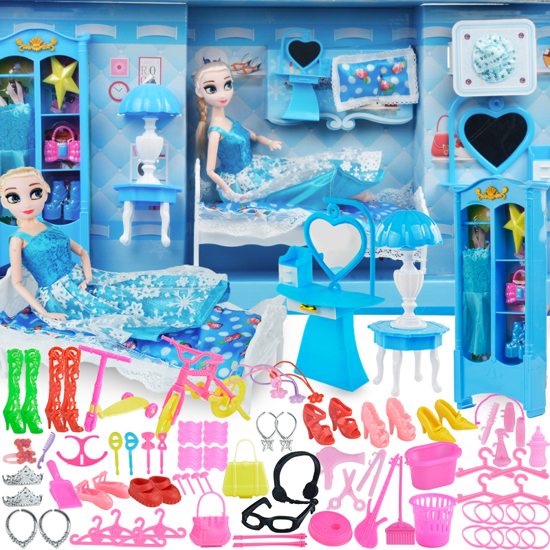 爱莎公主冰雪奇缘玩具女孩生日礼物娃娃8岁以上玩具套装艾莎礼盒
