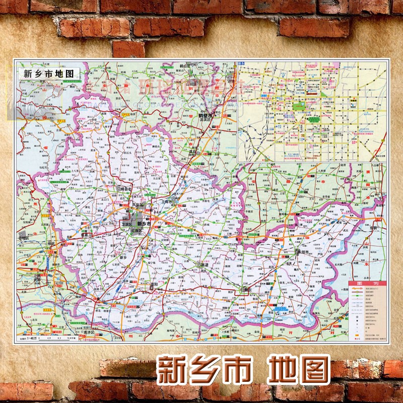 新乡市地图图片