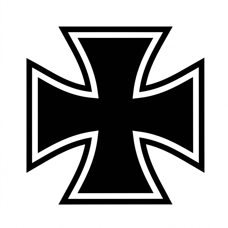 防水反光汽车贴纸1243联邦德国德意志普鲁士铁十字勋章骑士团军标