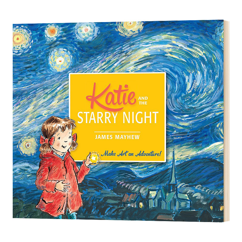 英文原版 Katie and the Starry Night 凯蒂与梵高的星空 儿童绘本 艺术启蒙 英文版 进口英语原版书籍