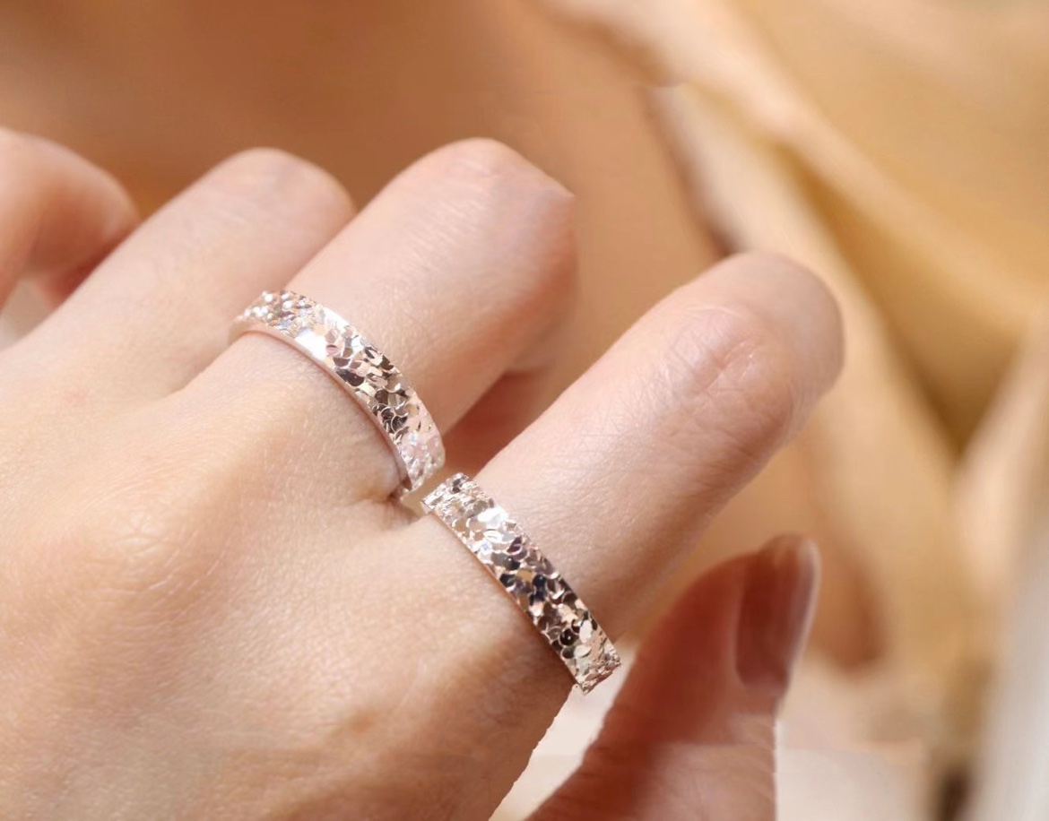 龙鳞戒指手镯千足银戒指太美了银河女生气质纯银开口设计