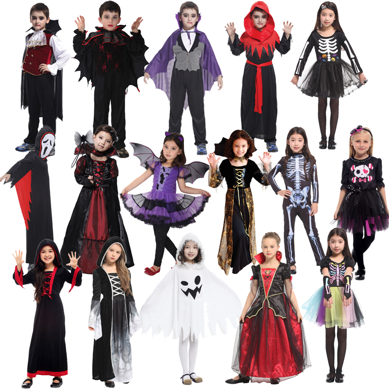 六一儿童节男女表演服饰女巫蝙蝠吸血鬼恶魔使者cos聚会演出服饰