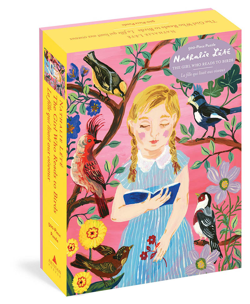 现货 给鸟儿读书的女孩 500片艺术拼图生日礼物 英文原版 The Girl Who Reads to Birds 500-Piece Puzzle