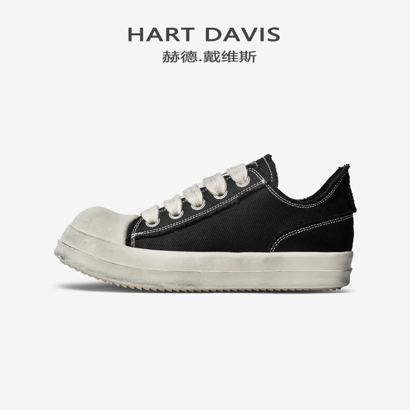 HART DAVIS赫德戴维斯情侣大头休闲鞋时尚原创运动脏脏厚底帆布鞋
