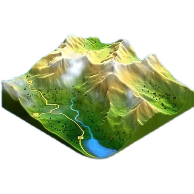 抖音三维地图发现街景VRt全景3D高清卫星图罗盘绘画等高线立体山