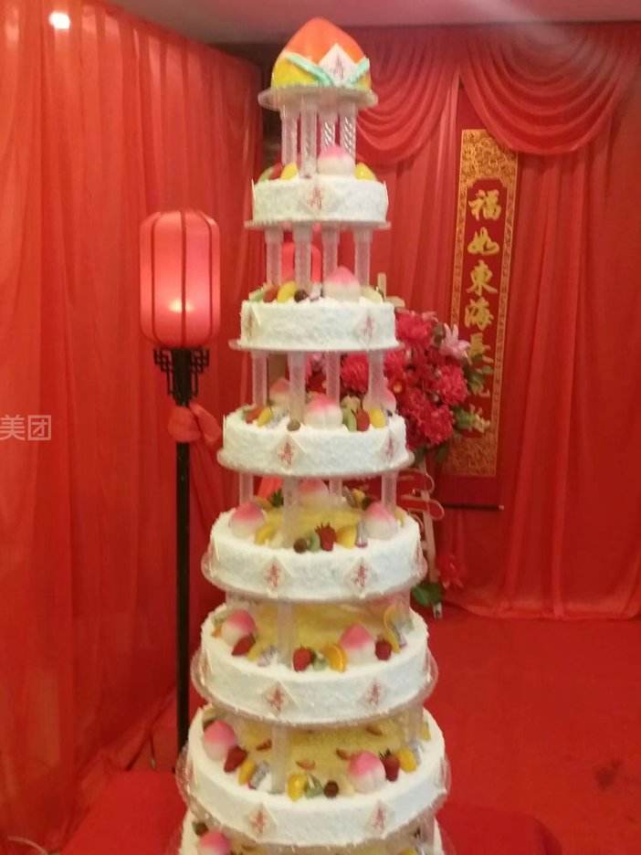 七层7层南充大型庆典寿宴结婚庆蛋糕福州年终生日聚会祝寿开业定