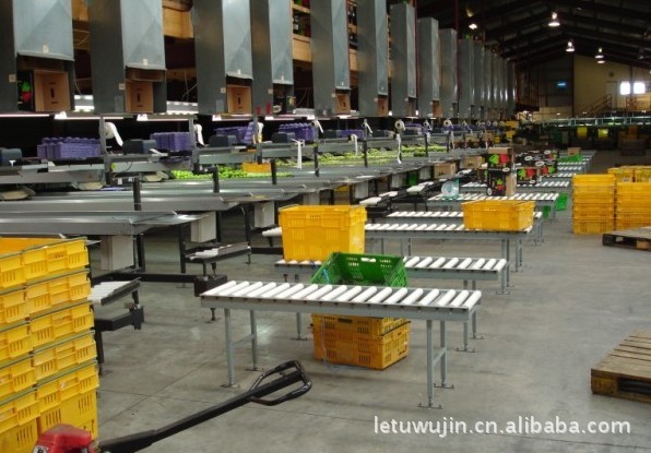 滚筒输送机 蔬菜 水果 滚筒输送机 杭州 余杭 德清 专业设计制造