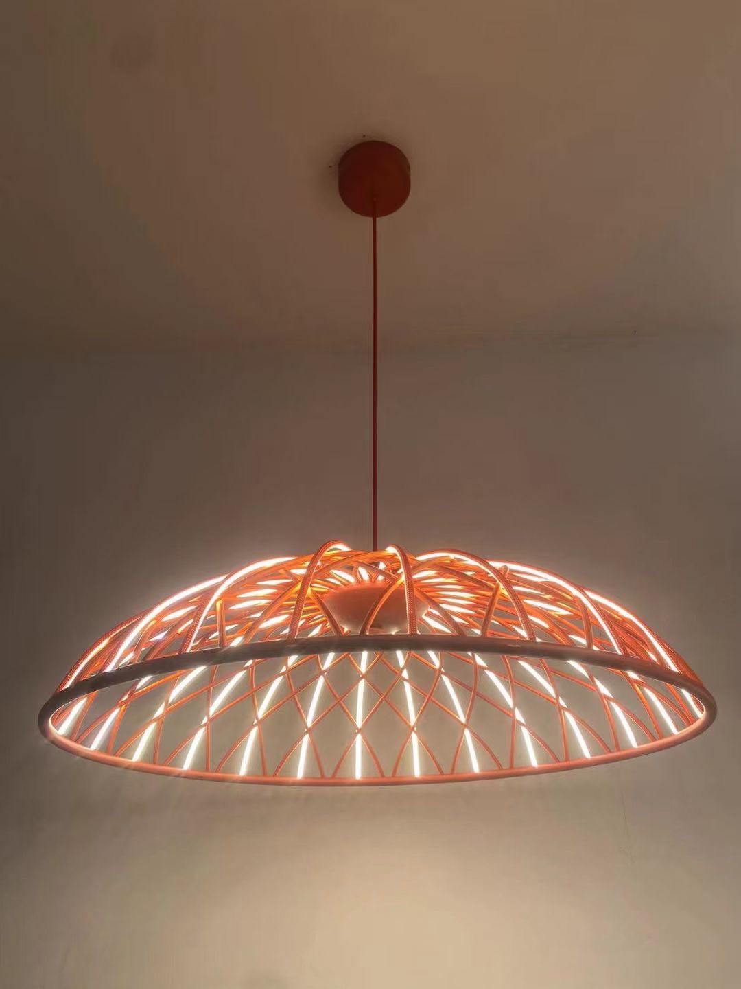 意大利Flos原版复刻SKynest艺术客厅吊灯现代简约餐厅编织绳灯具