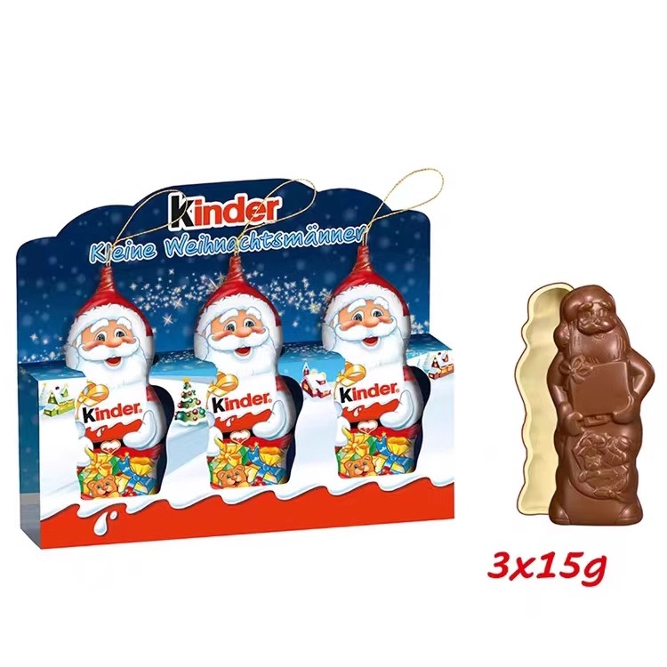 德国进口Kinder健达圣诞老人牛奶巧克力蛋新年糖果年货零食公仔