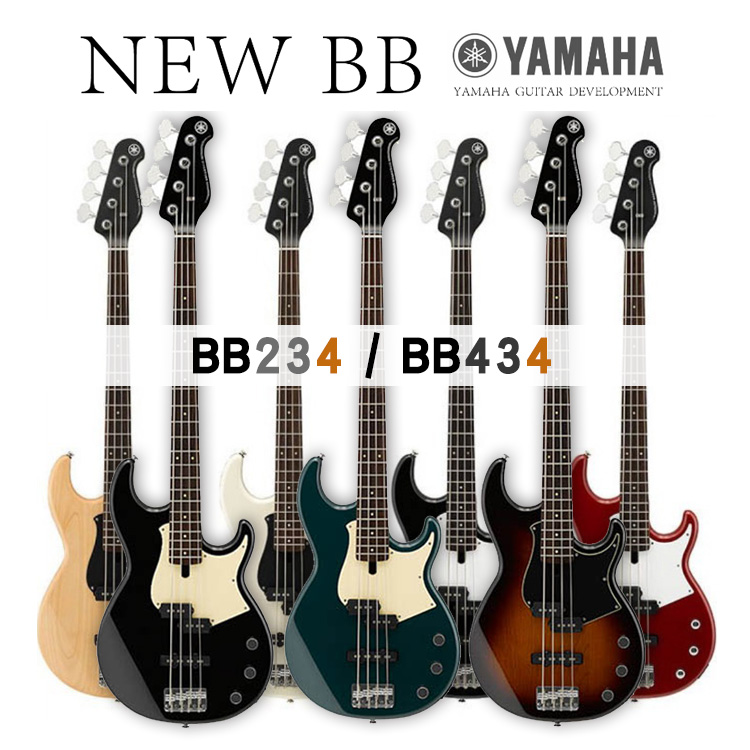 Yamaha雅马哈贝斯吉他BB234四弦BB434专业演奏低音电贝司BASS