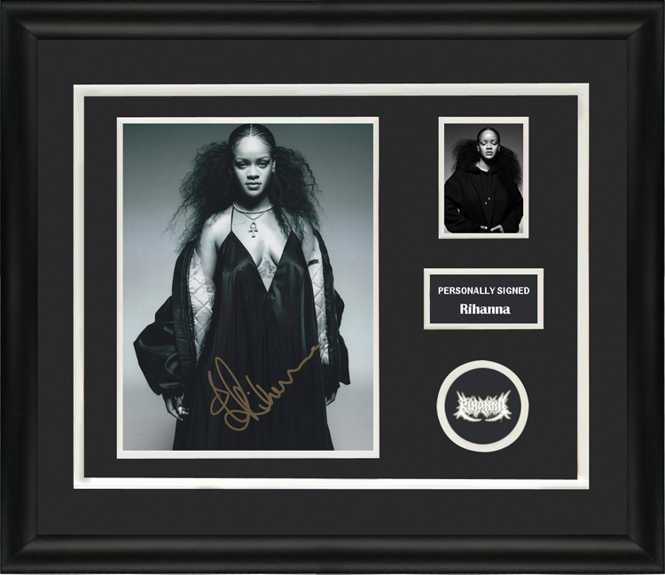 收藏 蕾哈娜Rihanna 亲笔签名照片裱框 含SA证书 歌手 Diamonds