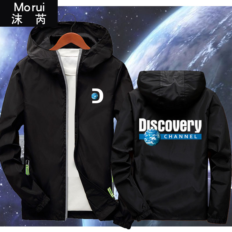 Discovery探索频道发现地理世界连帽夹克男女外套帽衫休闲上衣服
