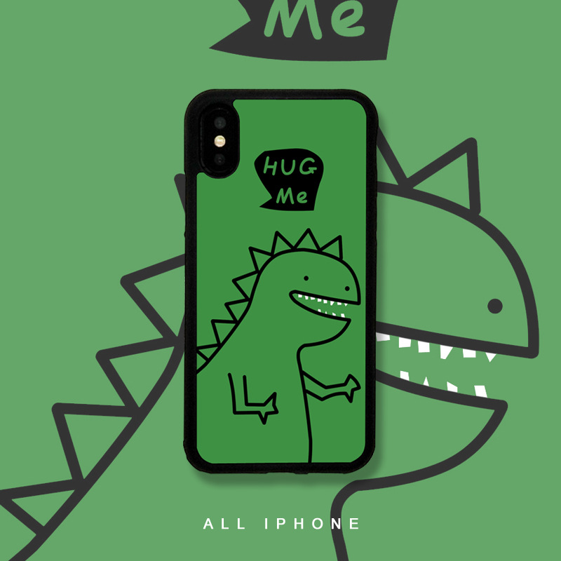 波霸年糕iPhone15趣味怪兽14promax苹果13手机壳男12xsmax硅胶11绿色恐龙简笔画xr适用华为mate40p50卡通创意