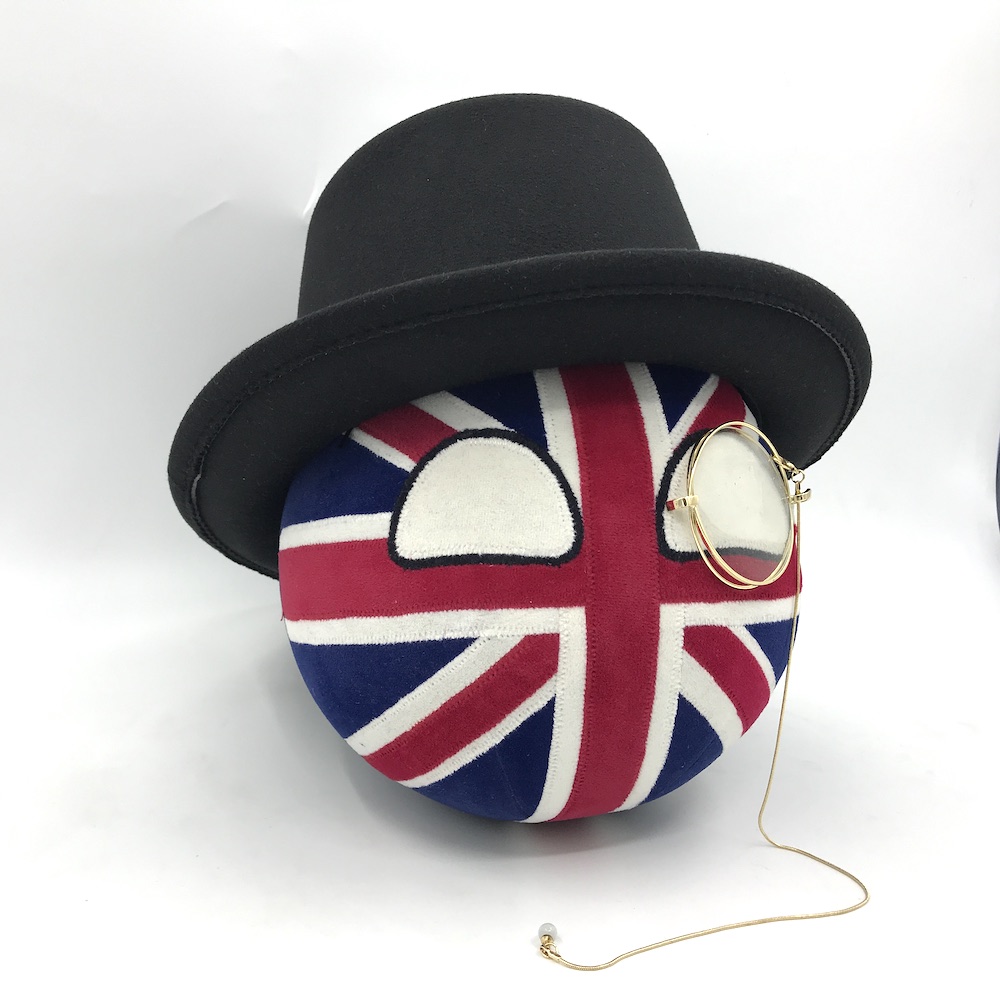 【石三公社】英国球配眼镜帽子布罗迪头盔波兰球漫画周边毛绒公仔