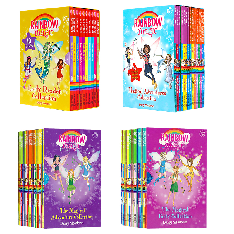 Rainbow Magic 彩虹魔法仙子系列 rainbow fairies 英文原版 儿童英语插图章节桥梁书6-12岁图画故事书 纽约时报畅销书