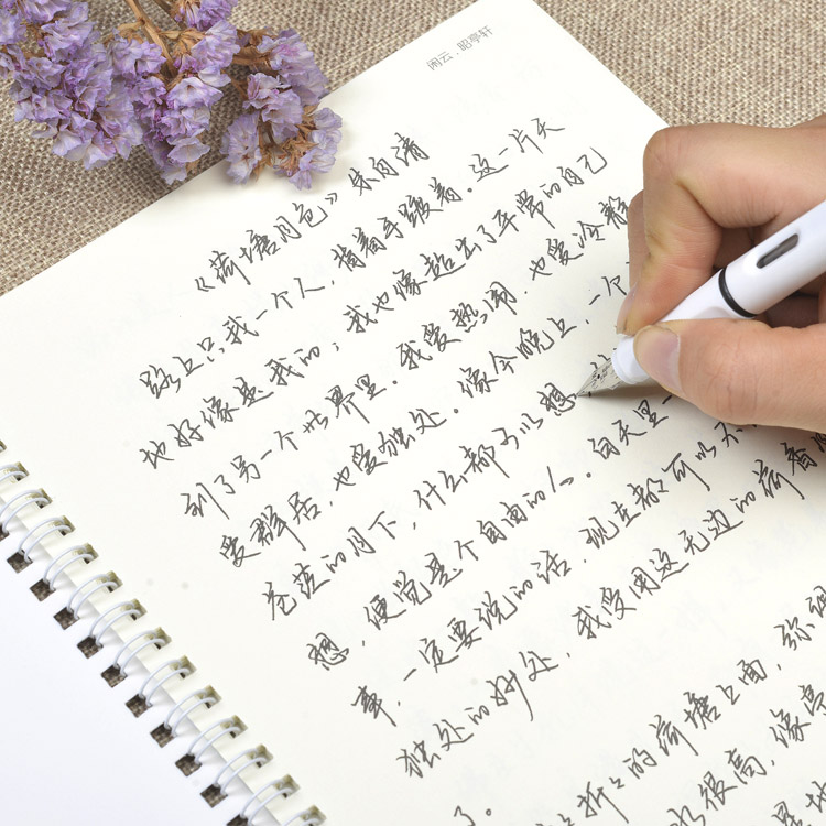 清泓字帖适合女生字体漂亮手写鲸落体临摹练字行楷书钢笔硬笔书法
